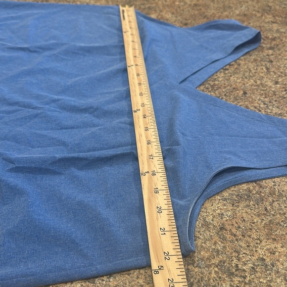 Eddie Bauer Departure V Neck Sleeveless Tank Size XL Blue Relaxed Fit Athletic - Picture 10 of 12